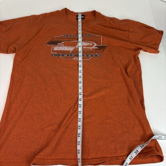 Harley Davidson Screaming Eagle Graphic T Shirt, Large, Orange, Motorcycle Biker - Picture 7 of 7
